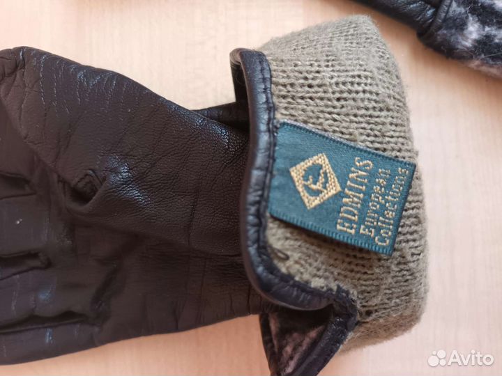 Перчатки женские кожаные