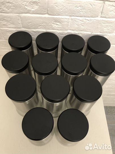 13 банок для сыпучих продуктов