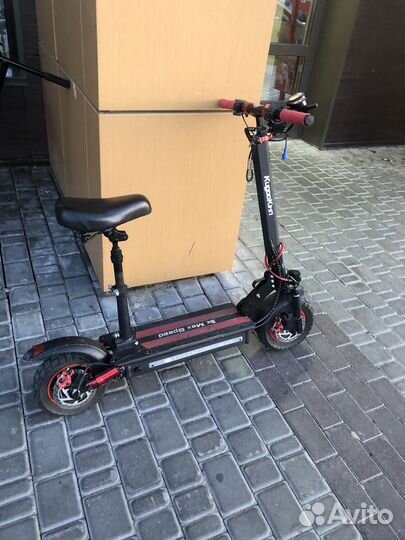 Электросамокат с сиденьем kugoo max speed