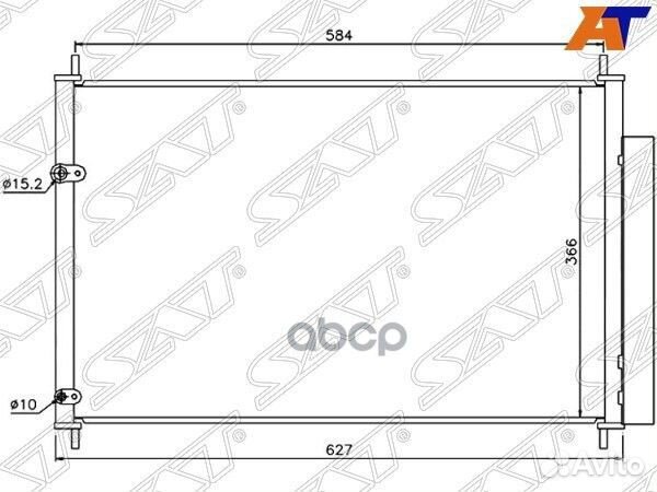 Радиатор кондиционера Toyota Allion (T260) 07-2