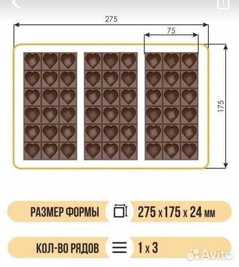 Поликарбонатные формы для шоколада Турция