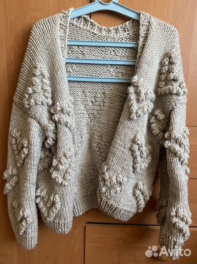 Бомбер вязаный ручная работа