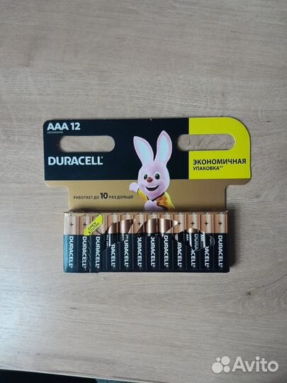 Батарейки мизинчиковые ааа и аа Duracell щелочные