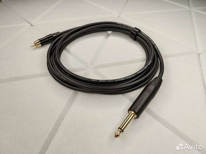 Jack 6,3 mono на Rca mogami 2319