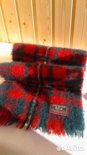 Новый мужской мохеровый шарф 30х120 см