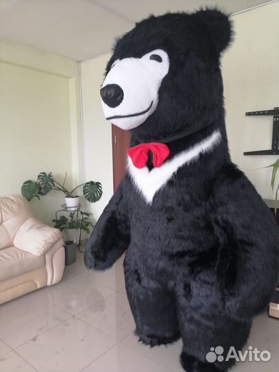 Мишка надувной,медведь новый 2м.60 см