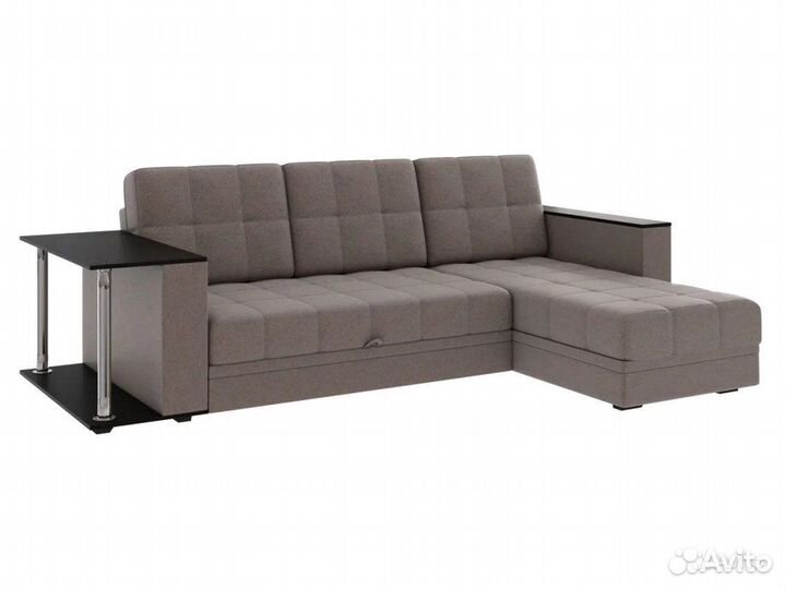 Диван угловой Атлант со столиком рогожка Нептун 54