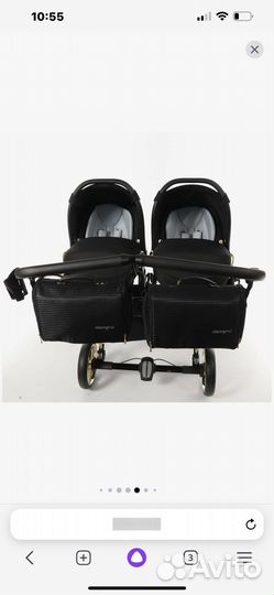 Коляска для двойни junama 2 в 1