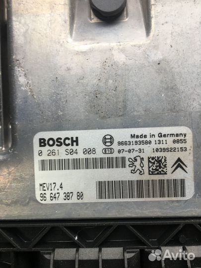 Эбу мозги peugeot