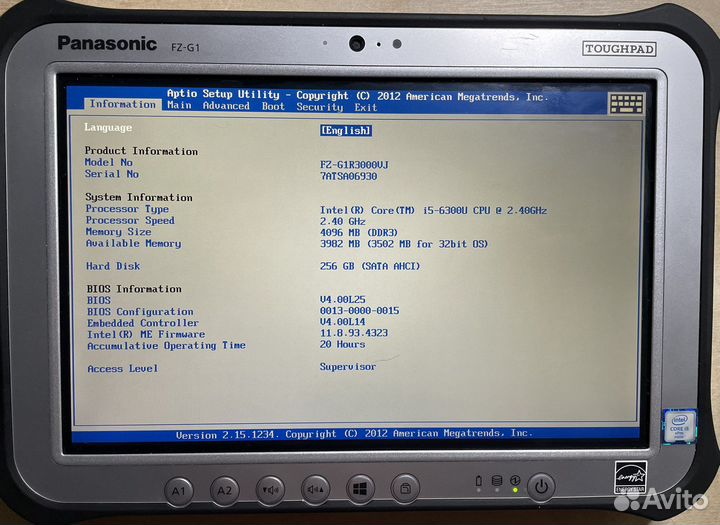 Panasonic FZ-G1 MK4 i5-6300