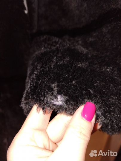 Шуба мутоновая с норкой