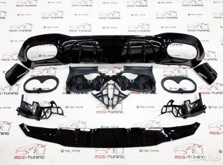 Диффузор Mercedes A-Class w177 А45 AMG (Хэтчбэк)