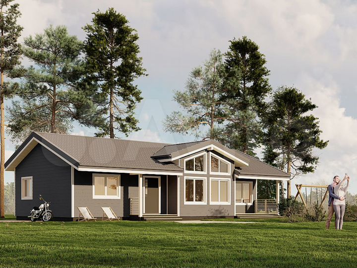 Дом 104 м² на участке 6,1 сот.