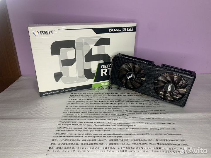 Видеокарта RTX 3050 8gb