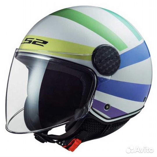 LS2 OF558 Sphere Lux Swirl Open Face Helmet Gloss