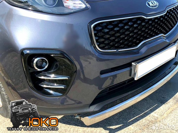Защита переднего бампера KIA Sportage