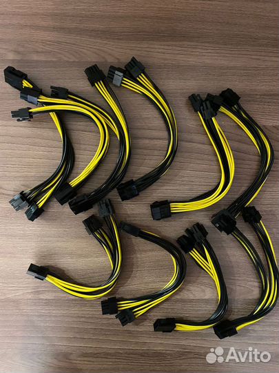 Переходник 8 pin на 2 x 6+2 pin VGA доп питание