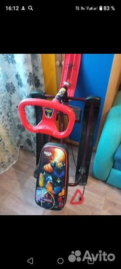 Детский снегокат с рулем