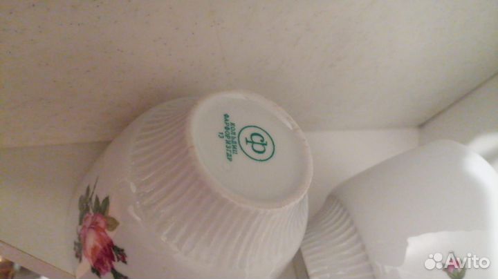 Две чашки Роза из сервиза ГДР