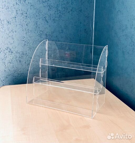 Прозрачная полка подставка для масел, оргстекло