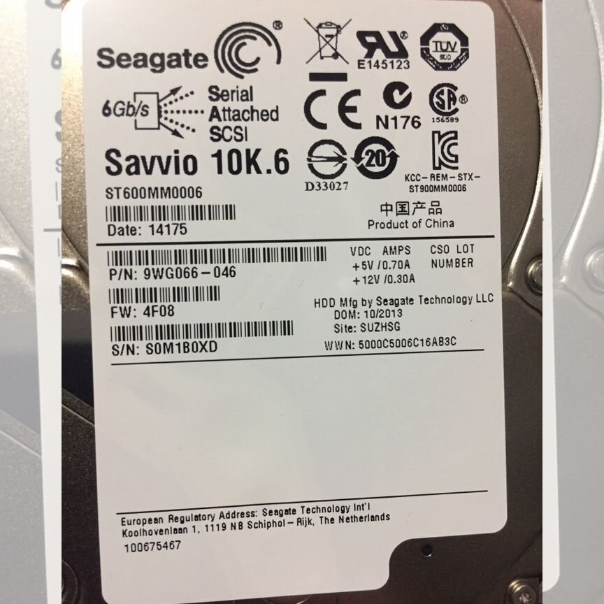 [ST600MM0006] Жесткий Диск Seagate 600gb 10k Sas 2.5 За 8 Диско St600mm0006