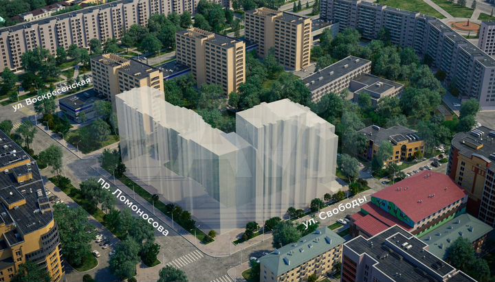 1-к. квартира, 48,4 м², 6/15 эт.