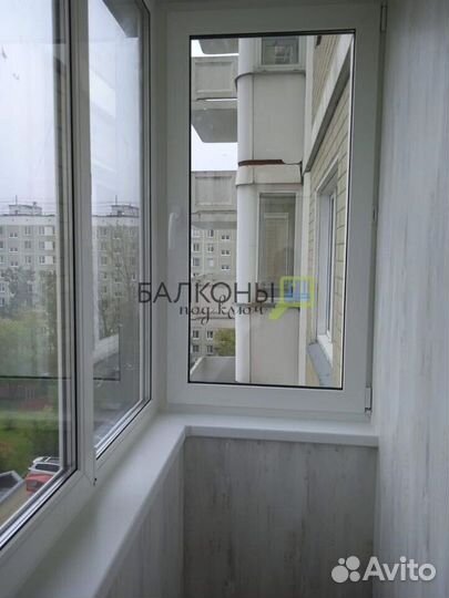 Остекление лоджии под ключ