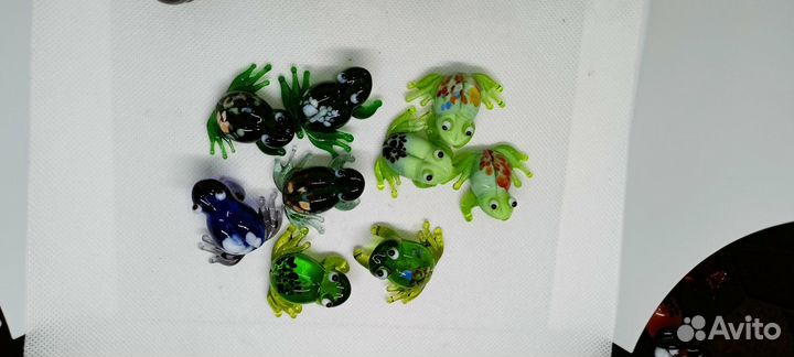 Стеклянные фигурки животных