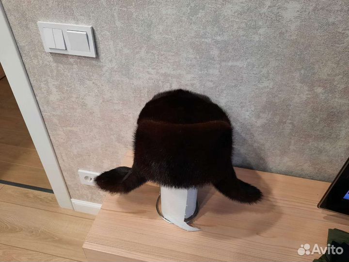 Норковая шапка мужская ушанка