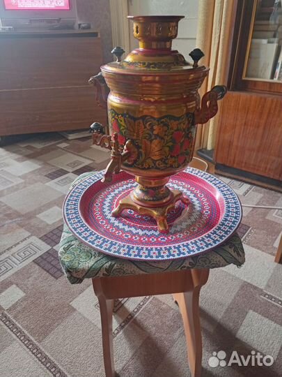 Самовар электрический расписной СССР