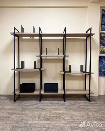 Полка в гостиную лофт