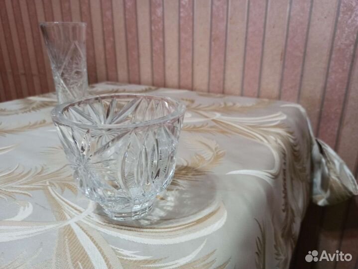 Ваза хрустальная для конфет СССР