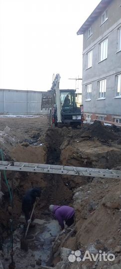 Услуги экскаватора погрузчика
