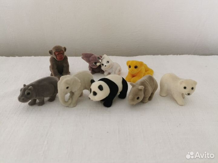 Серия бархатных животных из Киндер сюрприз