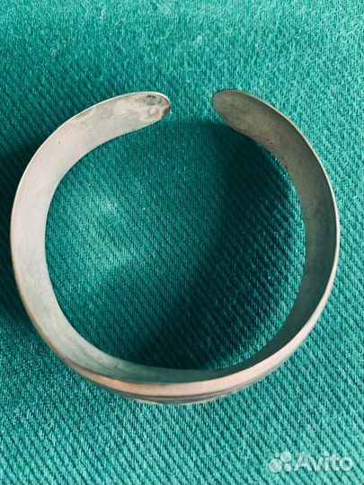 Старинный серебряный браслет
