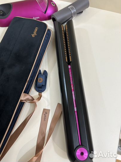 Плойка /выпрямитель Dyson nickel/fuchsia