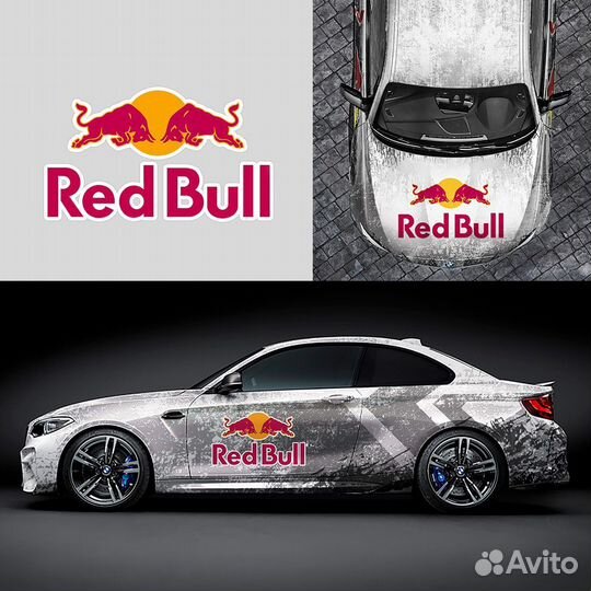Наклейка на авто Red Bull