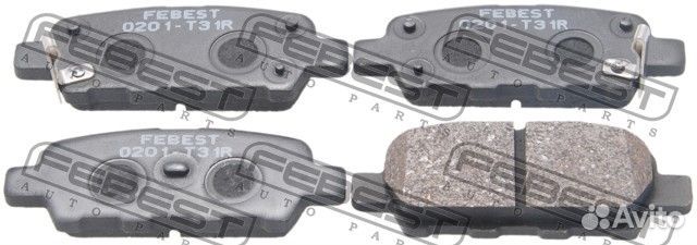 0201T31R Колодки тормозные дисковые зад