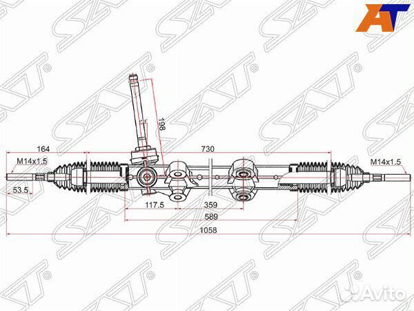 Рейка рулевая KIA ceed