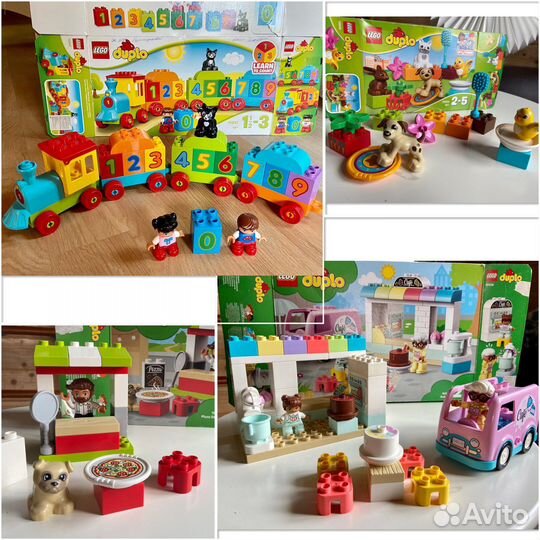 Lego duplo поезд кафе пицца конструктор оригинал