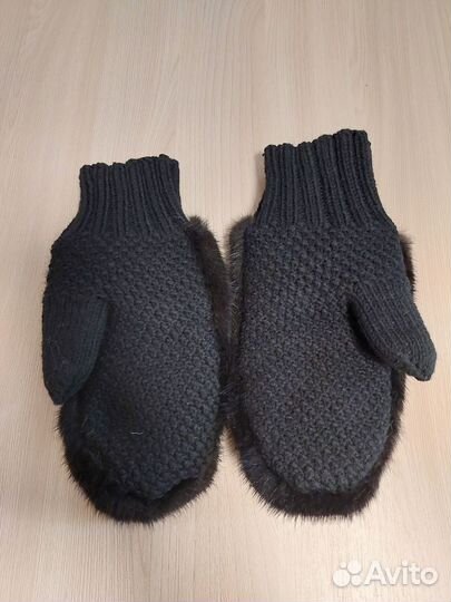 Варежки мужские норковые