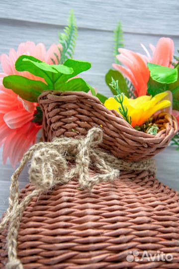 Корзины Плетение из бумажной лозы