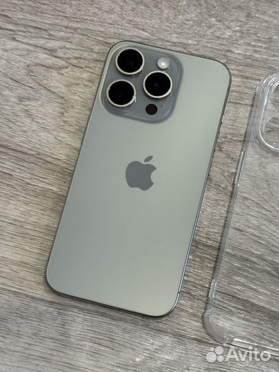 iPhone 15 Pro, Natural Titanium (100 аккум, 2Sim)