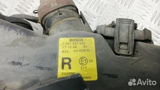 Фара правая peugeot 406 (96X07MU01)