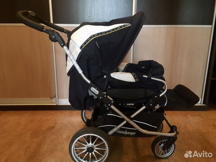 Коляска 2в1 Emmaljunga Nitro City синяя