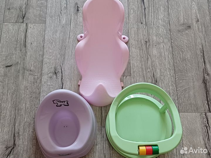 Горка для купания, стульчик и горшок