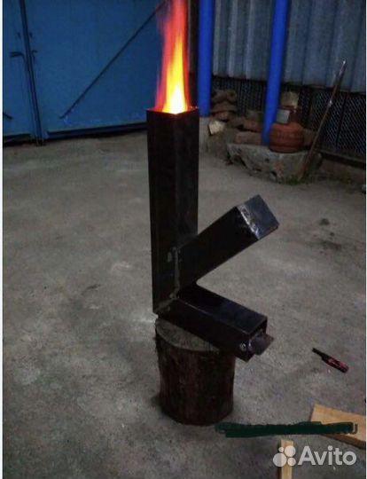 Турбопечь для похода рыбалки и отдыха