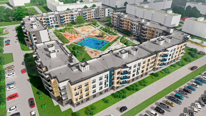 1-к. квартира, 34,6 м², 1/5 эт.
