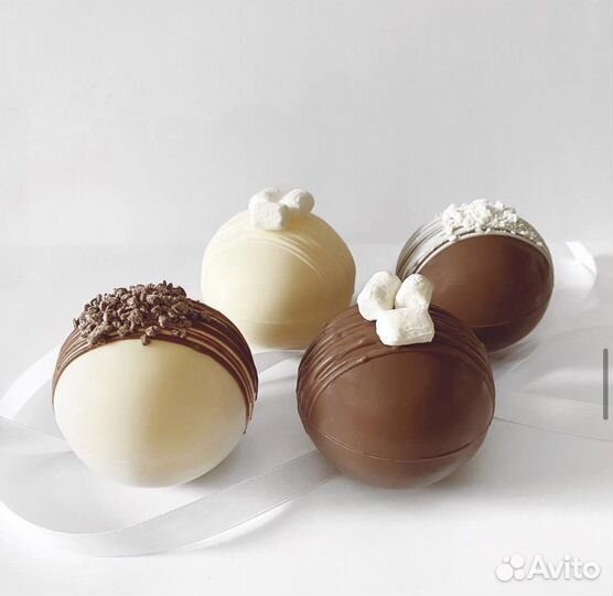 Шоколадные бомбочки с маршмеллоу