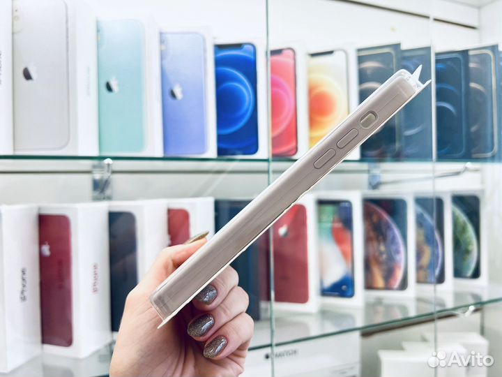 Чехол на iPhone 14 Pro Max, светло-серый